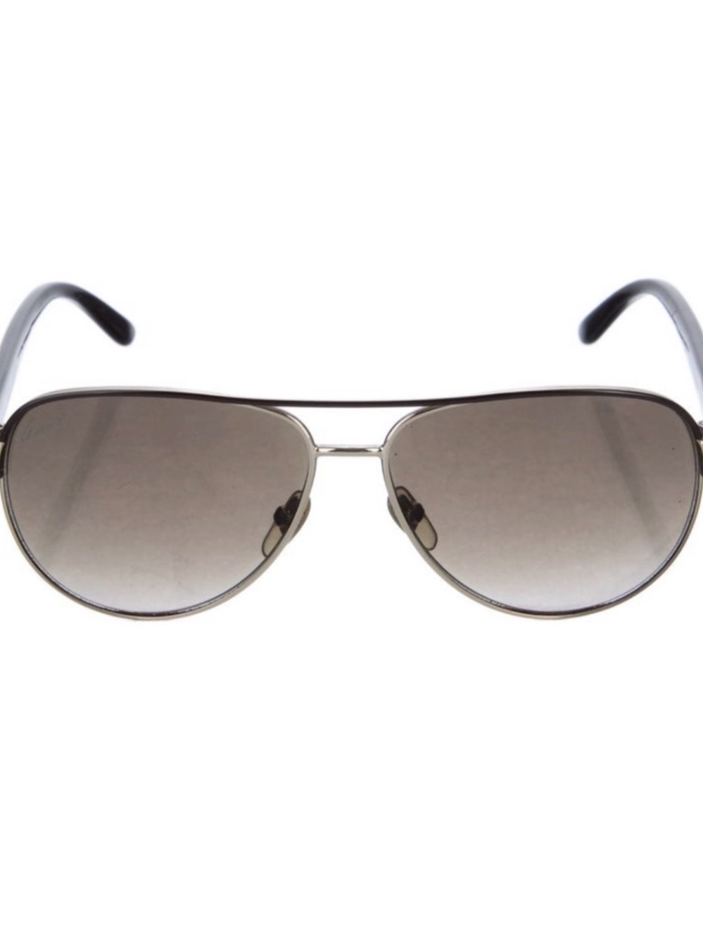 Gucci Brown Gradient Aviator Sunglasses